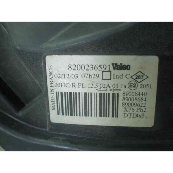 Faro Derecho Para Nissan Kubistar