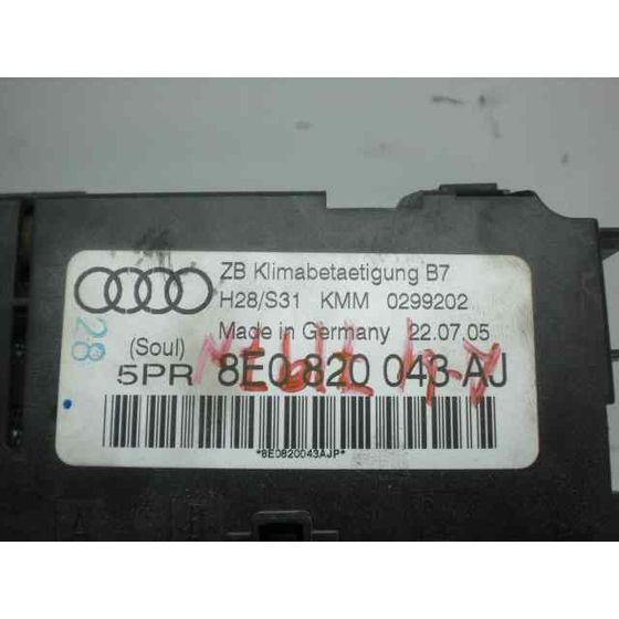 Mando Climatizador para Audi A4 Avant (8E)