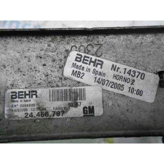 Intercooler Para Opel Combo