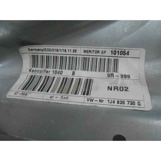 Elevalunas Trasero Derecho Para Volkswagen Golf Iv Berlina