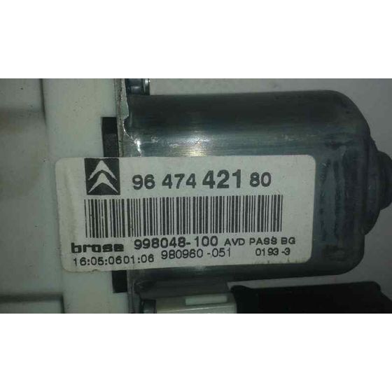 Motor Elevalunas Delantero Derecho Para Citroen C4 Coupe