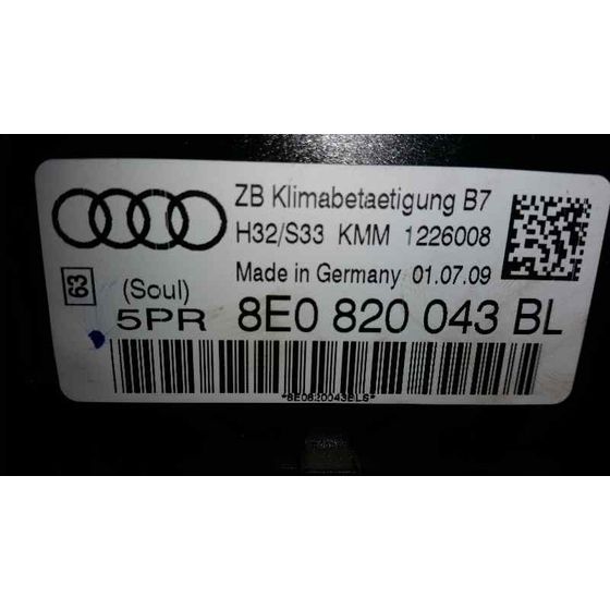 Mando Climatizador para Seat Exeo Berlina (3R2)