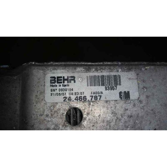 Intercooler Para Opel Combo