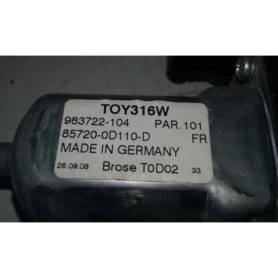 Elevalunas Delantero Izquierdo Para Toyota Yaris