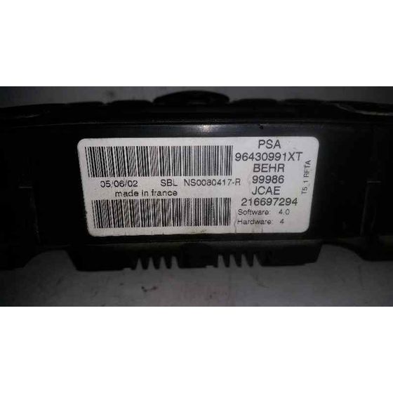 Mando Climatizador Para Peugeot 307