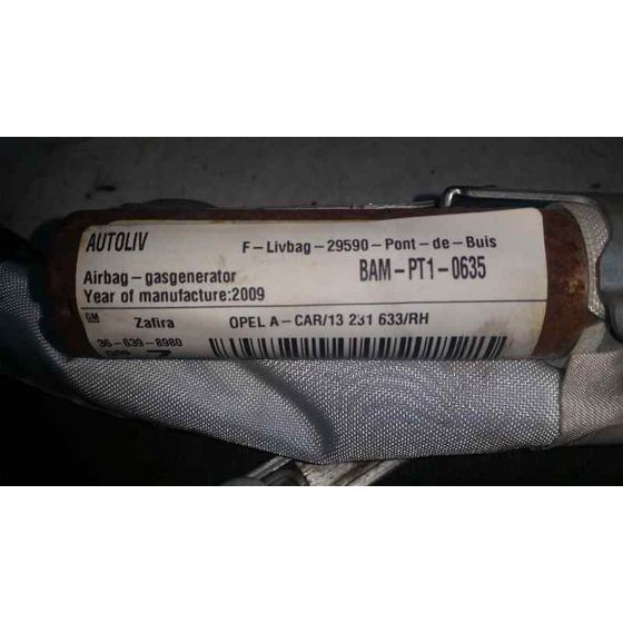 Airbag Cortina Delantero Derecho para Opel Zafira B