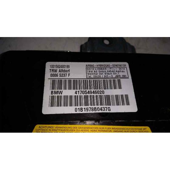 Airbag Lateral Trasero Derecho Para Bmw Serie 5 Berlina