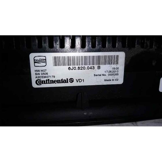 Mando Climatizador para Seat Ibiza (6J5)