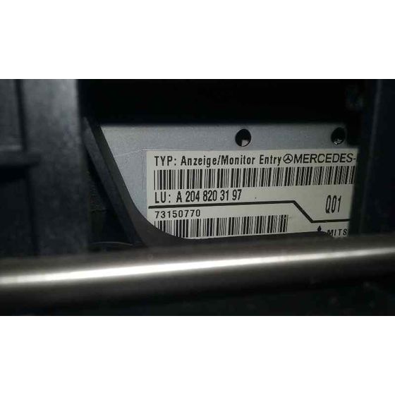 Pantalla Multifuncion para Mercedes-Benz Clase C (W204) Berlina