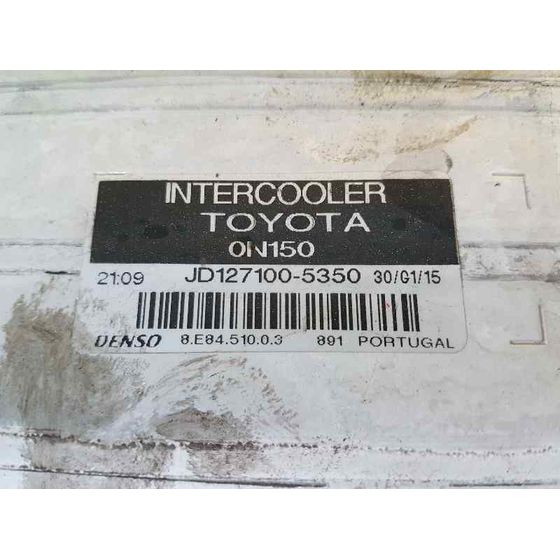 Intercooler Para Toyota Auris