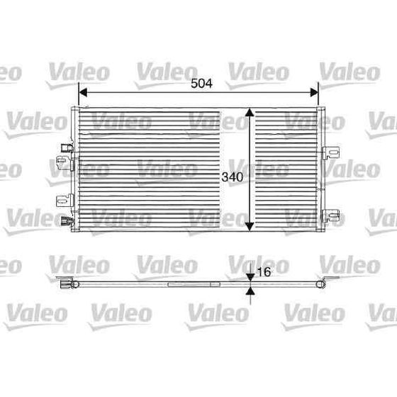 Condensador / Radiador Aire Acondicionado Para Renault Kangoo