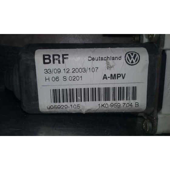 Motor Elevalunas Trasero Derecho Para Volkswagen Touran