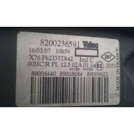 Faro Derecho Para Renault Kangoo