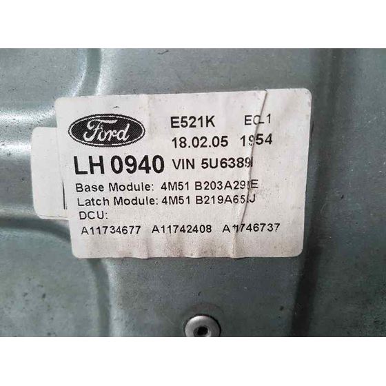 Elevalunas Delantero Izquierdo Para Ford Focus Berlina