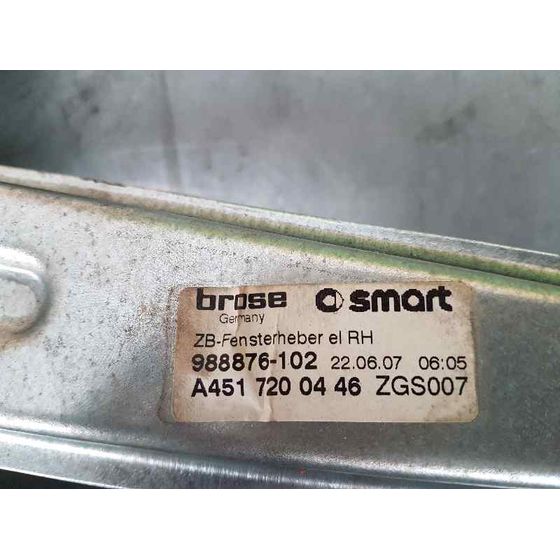 Elevalunas Delantero Derecho Para Smart Coupe