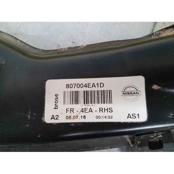 Elevalunas Delantero Derecho Para Nissan Qashqai