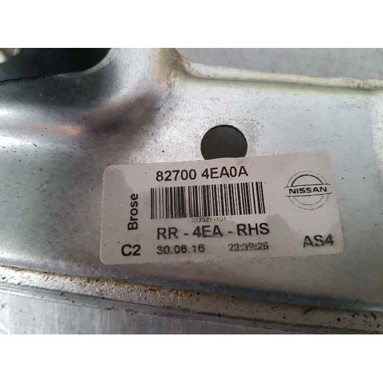 Elevalunas Trasero Derecho para Nissan Qashqai