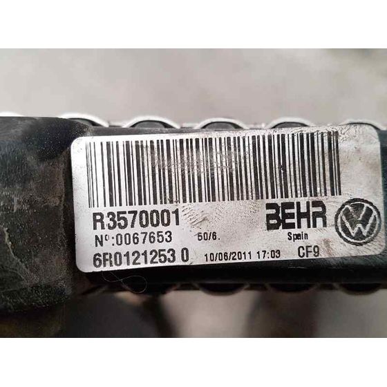 Radiador Agua Para Volkswagen Polo