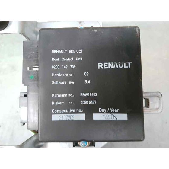 Motor Techo Electrico Para Renault Megane Ii Coupe/Cabrio