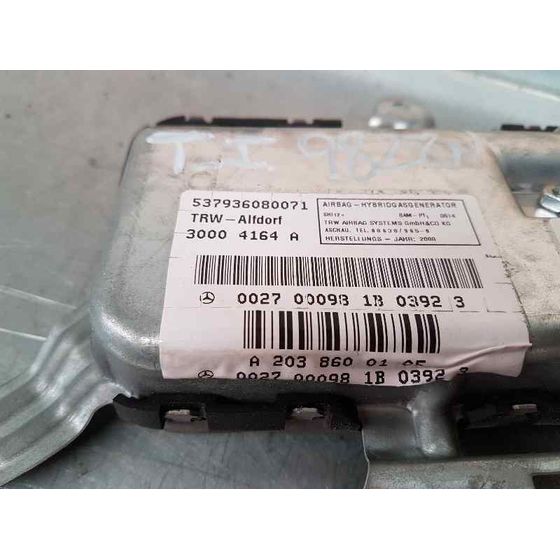 Airbag Lateral Trasero Izquierdo Para Mercedes Clase C Berlina