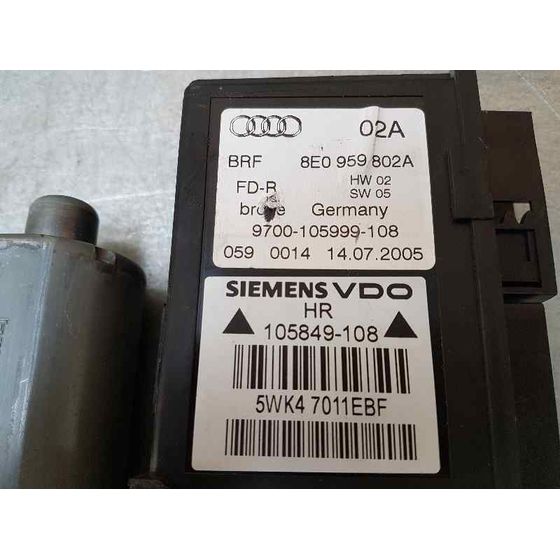 Motor Elevalunas Trasero Derecho Para Audi A4 Berlina