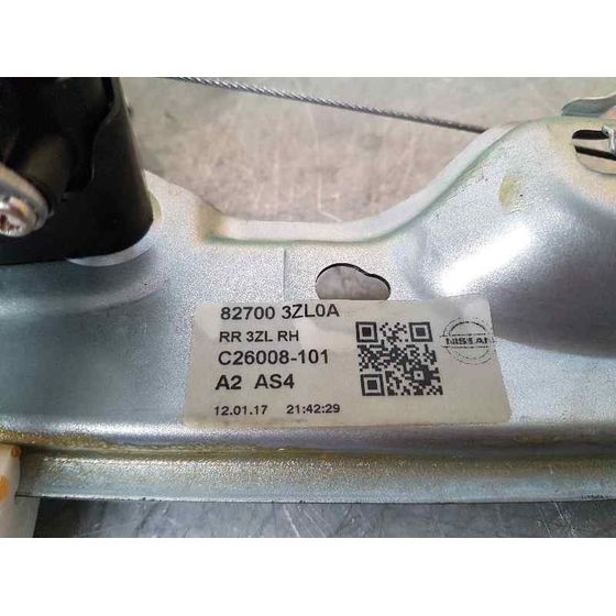 Elevalunas Trasero Derecho Para Nissan Pulsar