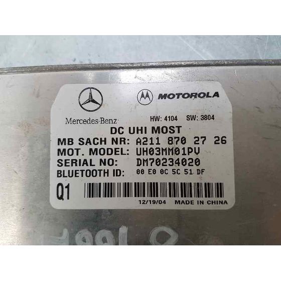 Modulo Bluetooth Para Mercedes Clase Clk Coupe