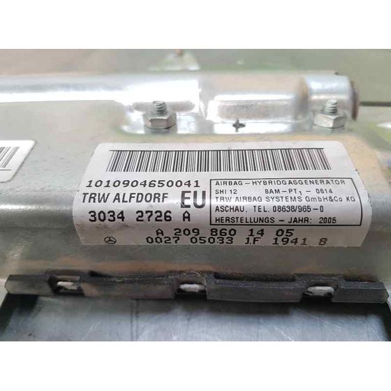 Airbag Lateral Derecho Para Mercedes Clase Clk  Coupe