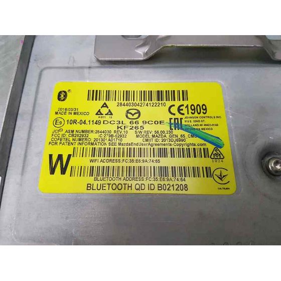 Sistema Navegacion Gps Para Mazda 2 Lim.