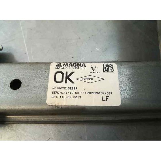 Elevalunas Delantero Izquierdo Para Dacia Sandero