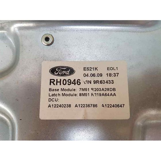 Elevalunas Delantero Derecho Para Ford Kuga