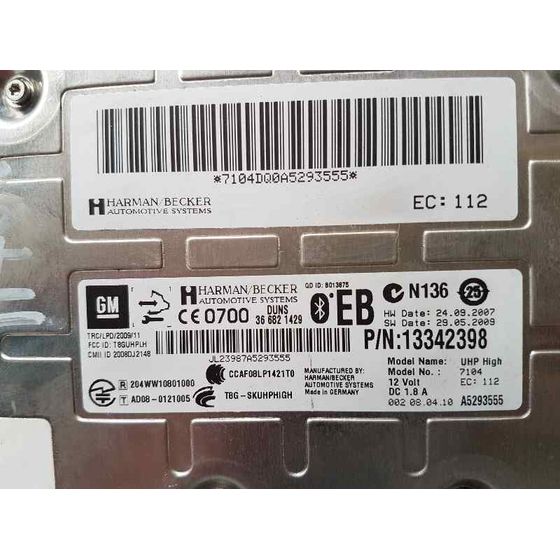 Modulo Bluetooth Para Opel Insignia Berlina