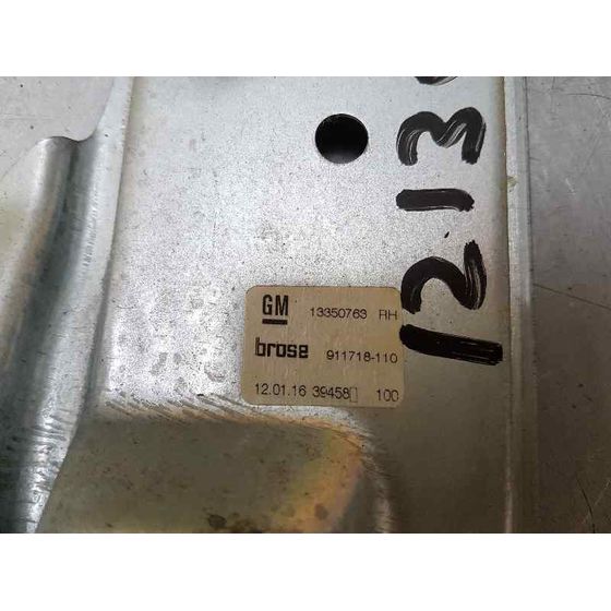 Elevalunas Trasero Derecho Para Opel Astra J Lim.