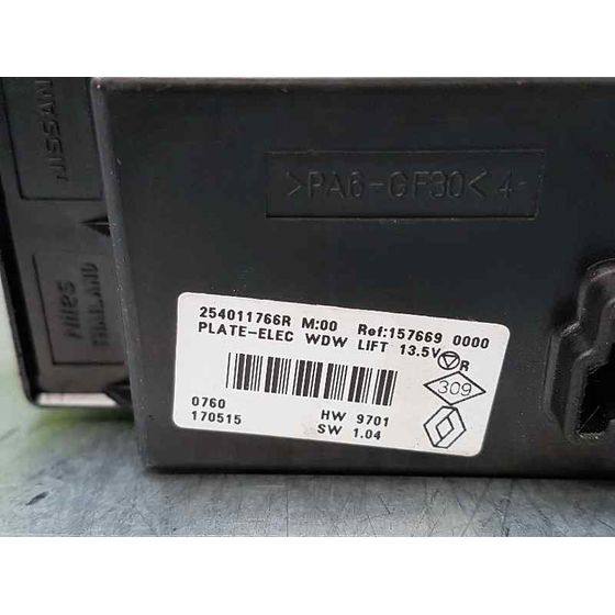 Mando Elevalunas Delantero Izquierdo  Para Renault Kadjar