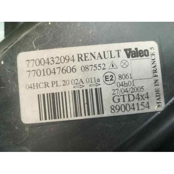 Faro Izquierdo Para Renault Scenic Rx4