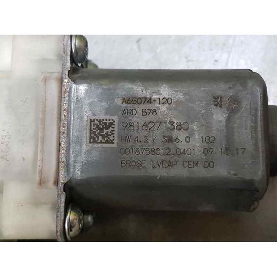 Motor Elevalunas Trasero Derecho Para Citroen C4 Picasso