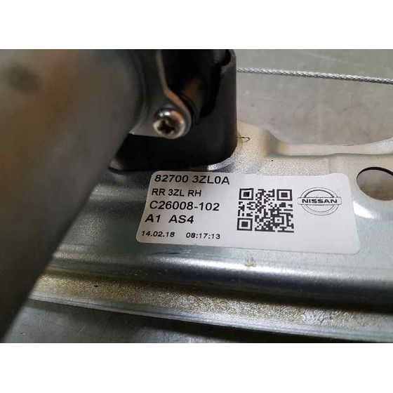 Elevalunas Trasero Derecho Para Nissan Pulsar