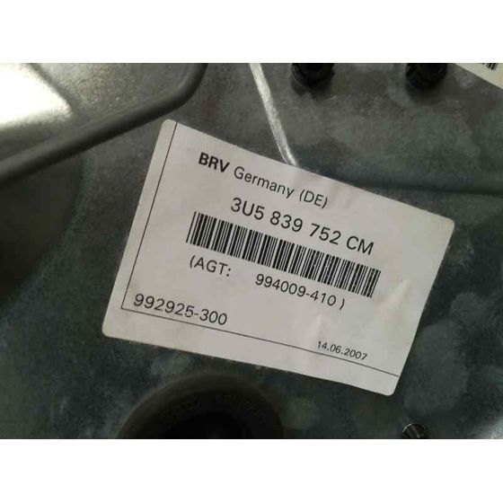 Elevalunas Trasero Derecho Para Skoda Superb