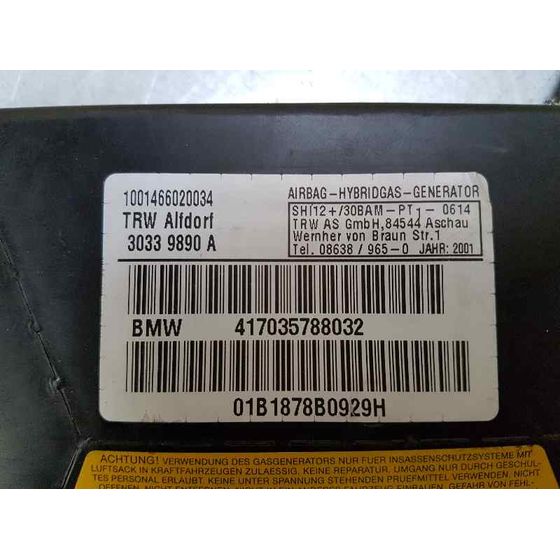 Airbag Lateral Trasero Derecho Para Bmw X5