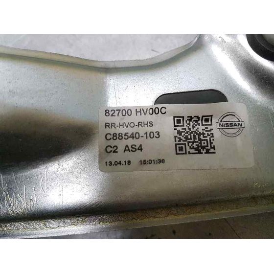 Elevalunas Trasero Derecho Para Nissan Qashqai