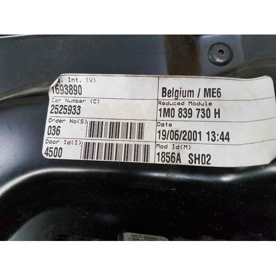 Elevalunas Trasero Derecho Para Seat Toledo