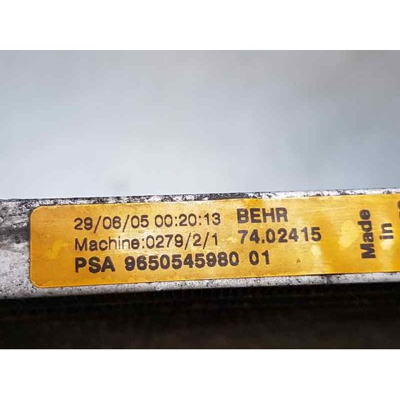 Condensador / Radiador Aire Acondicionado Para Citroen C4 Berlina