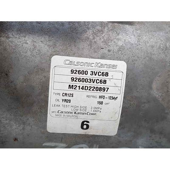 Compresor Aire Acondicionado Para Nissan Pulsar