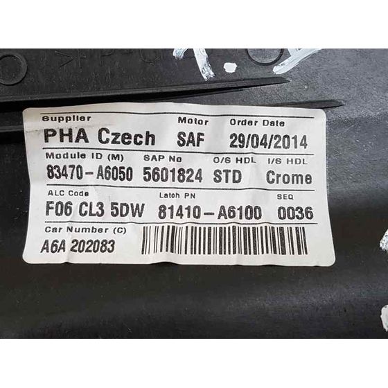 Elevalunas Trasero Izquierdo Para Hyundai I30