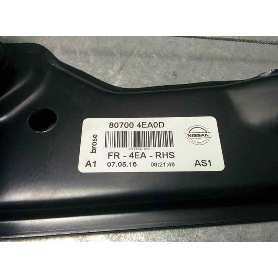 Elevalunas Delantero Derecho Para Nissan Qashqai