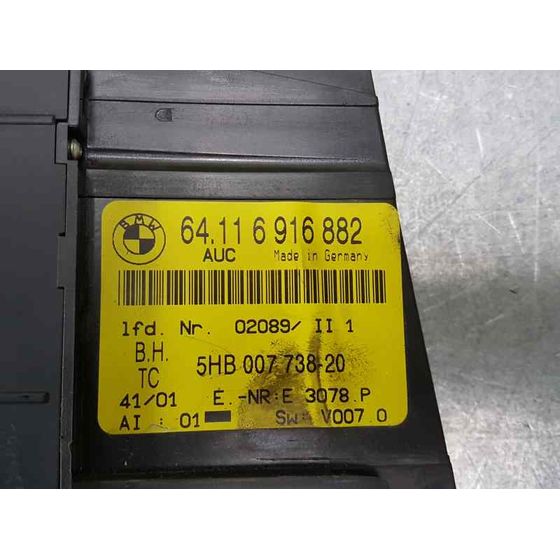 Mando Climatizador Para Bmw Serie 3 Compact