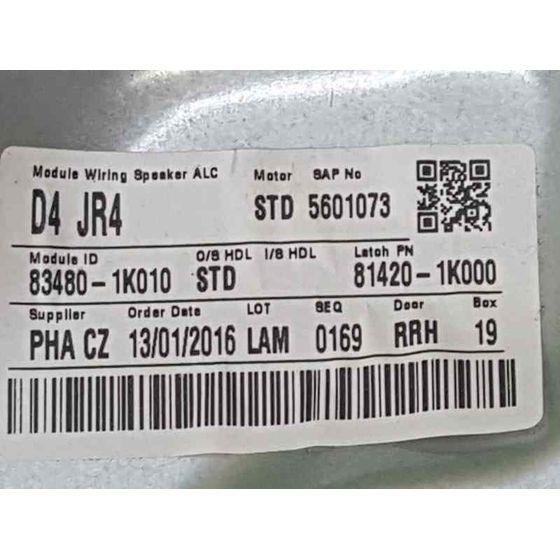 Elevalunas Trasero Derecho Para Hyundai Ix20