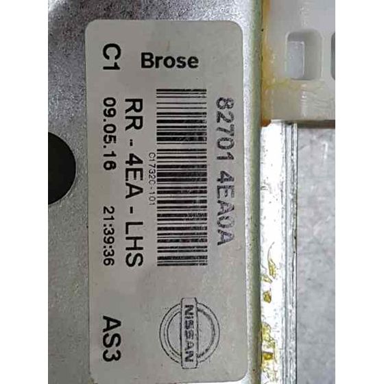 Elevalunas Trasero Izquierdo Para Nissan Qashqai