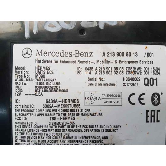 Modulo Bluetooth Para Mercedes Clase C Lim.