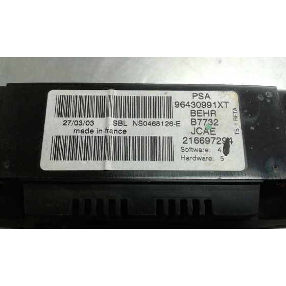 Mando Climatizador para Peugeot 307 (S1)